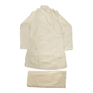 Pokhara Elegance Daura Suruwal – Clear Cream