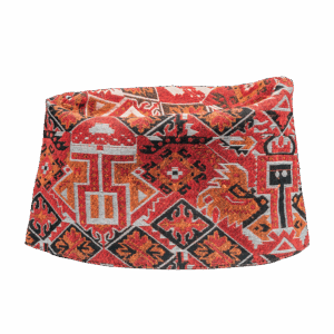 Red Elegant Papali Dhaka Topi – Tradition of Nepal