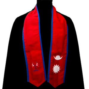 Nepal Flag Graduation Sash – Graduation Stole 140cmx14cm