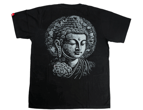 Cotton Nepali T-shirt Buddha Back Cotton Nepali T-shirt Buddha Back