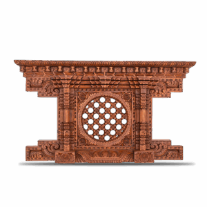 Nepali Traditional Wooden Aankhi Jhyal – Handcrafted Window (49cmx27.5cm)