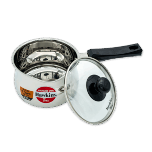 Hawkins Stainless Steel Tea Saucepan with Glass Lid
