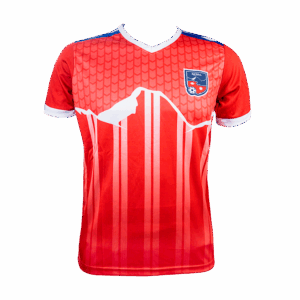 Nepal Football Jersey – Official Team Nepal T-Shirt | Red