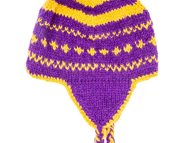 Earflap Hat Purple Earflap Hat Purple