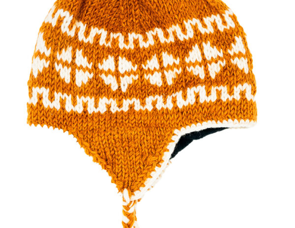 Earflap Hat Orange Earflap Hat Orange