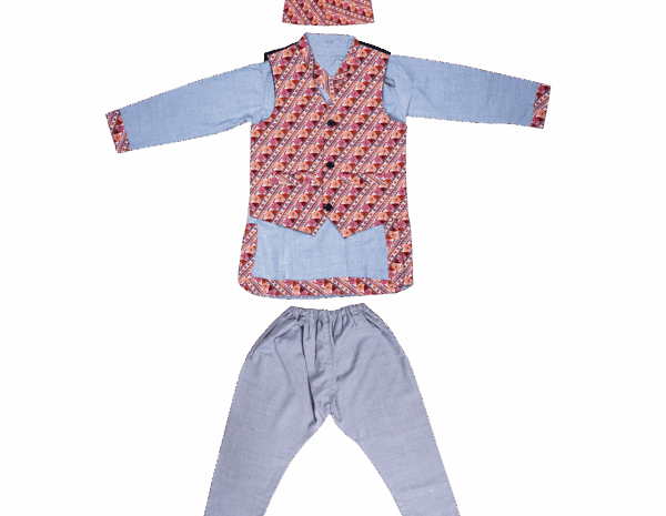 Kids Nepali Daura Suruwal Set