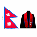 Nepali Flag & Graduation Sash Bundle
