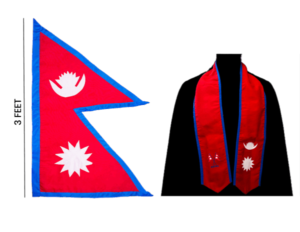 Nepali Flag & Graduation Sash Bundle